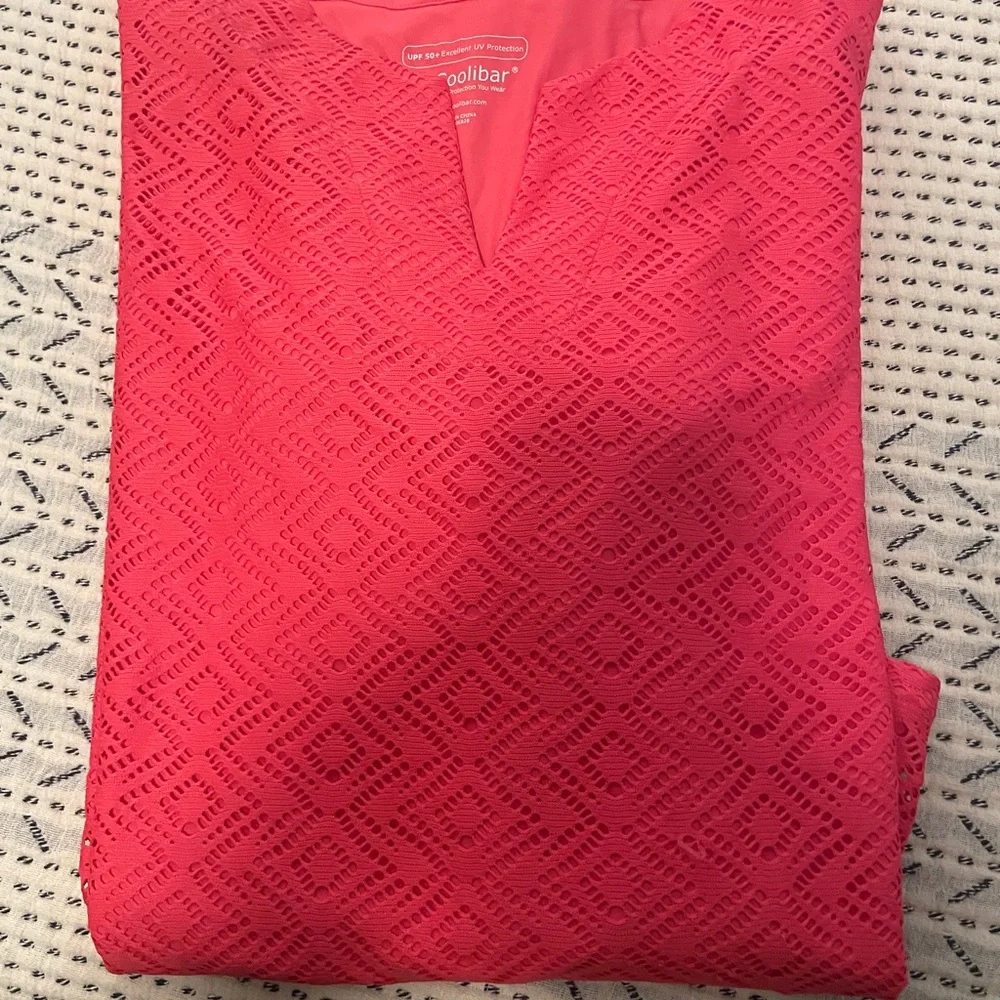 Women's Coolibar Swim Cover-Up - Pink - Size L - Picture 5 of 9
